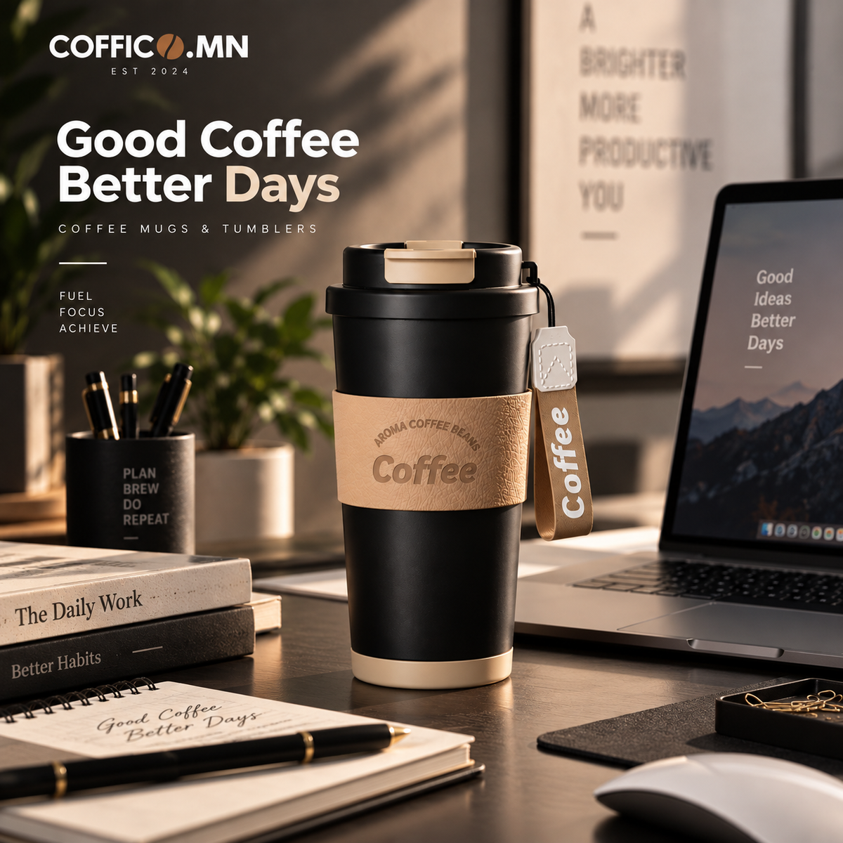 COFFICO® 550ml CLASSIC COFFEE TUMBLER