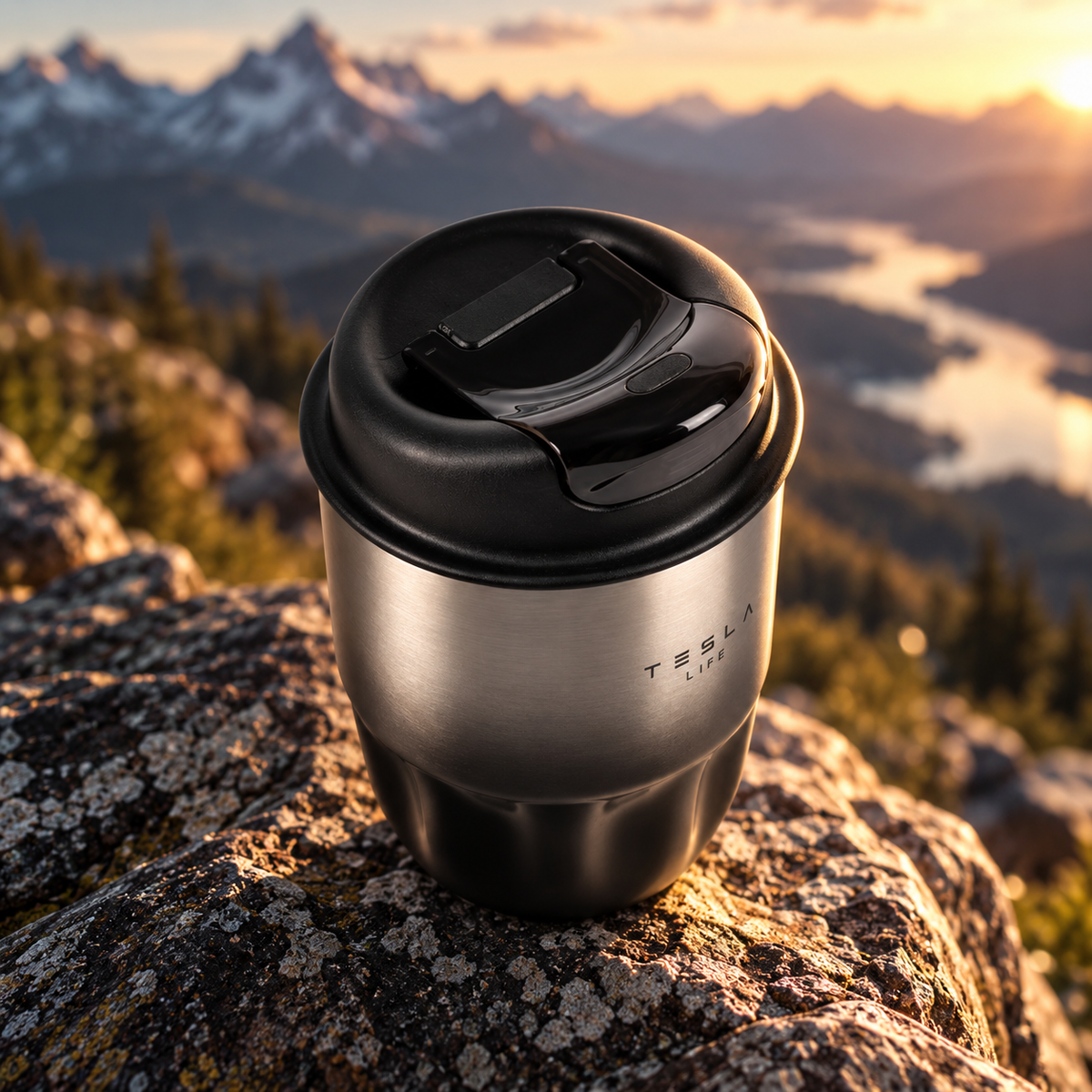 TESLA® DOUBLE-WALL STAINLESS STEEL TUMBLER