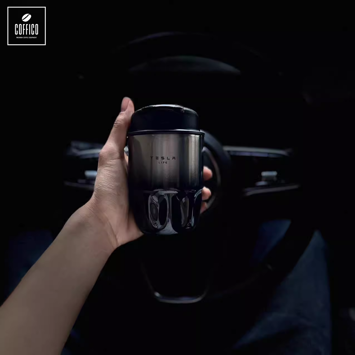 TESLA® DOUBLE-WALL STAINLESS STEEL TUMBLER