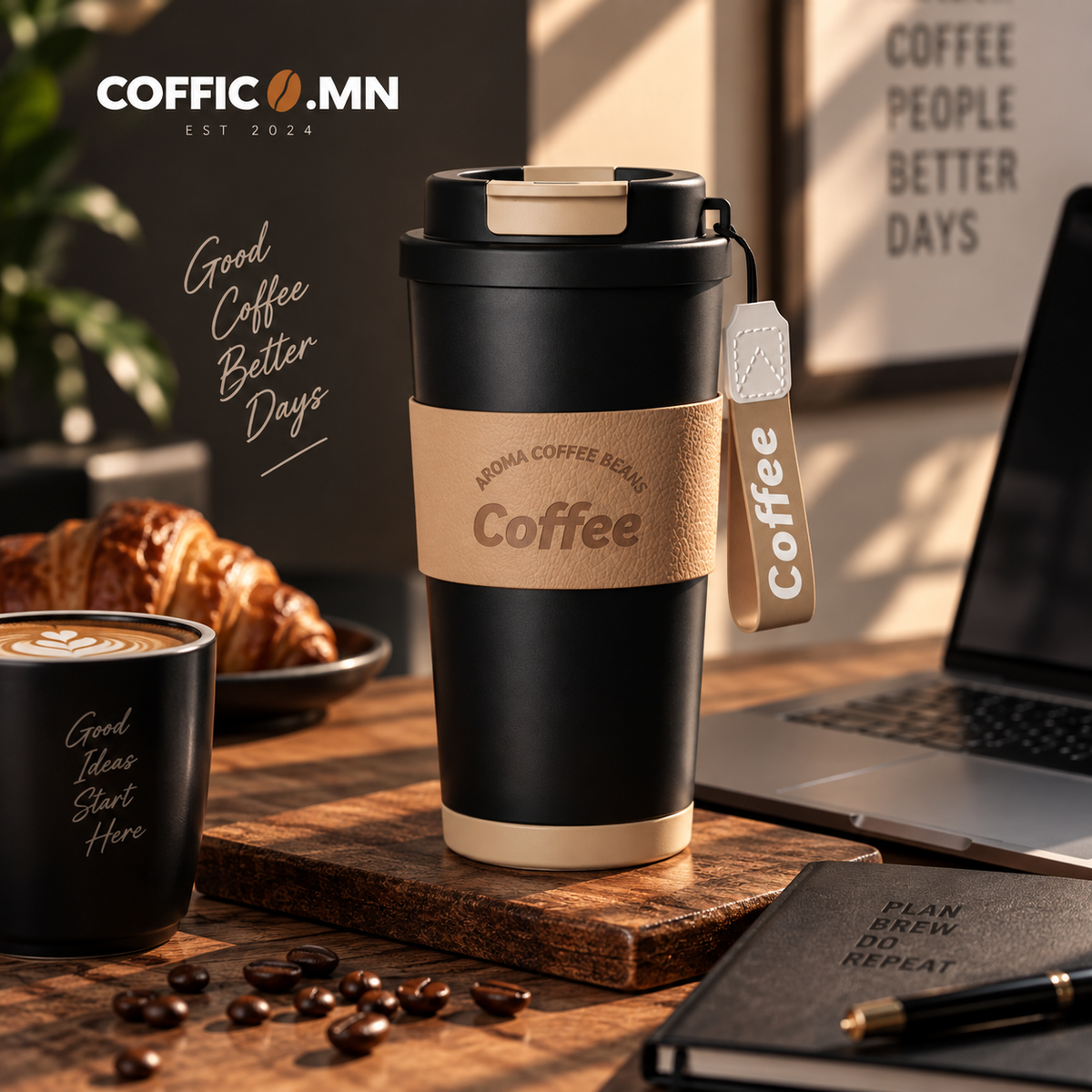 COFFICO® 550ml CLASSIC COFFEE TUMBLER