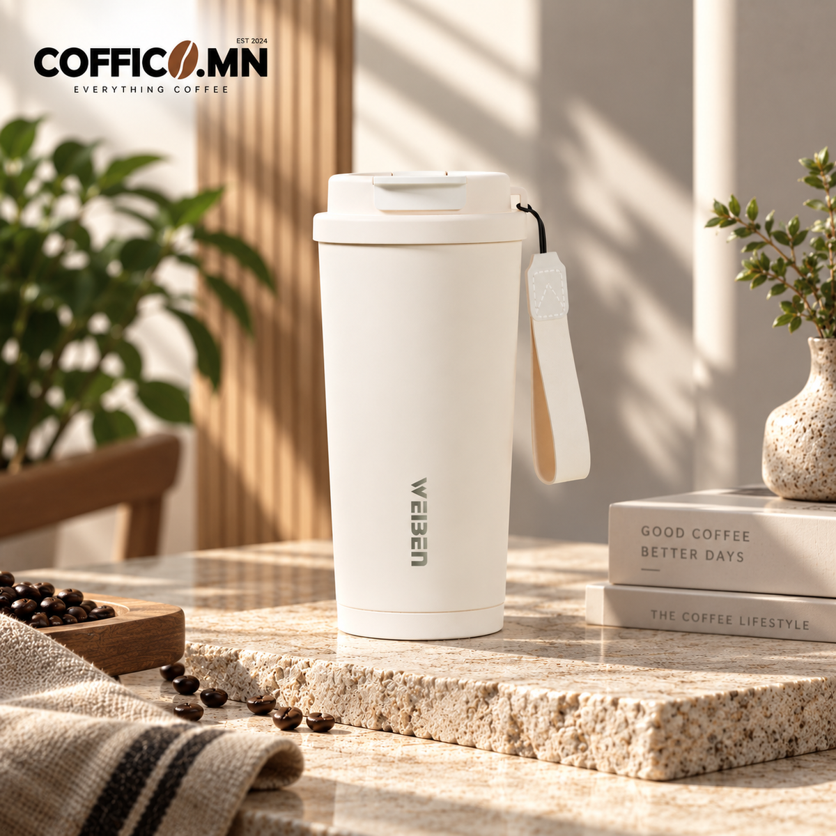 COFFICO® 550ml MINIMAL COFFEE TUMBLER