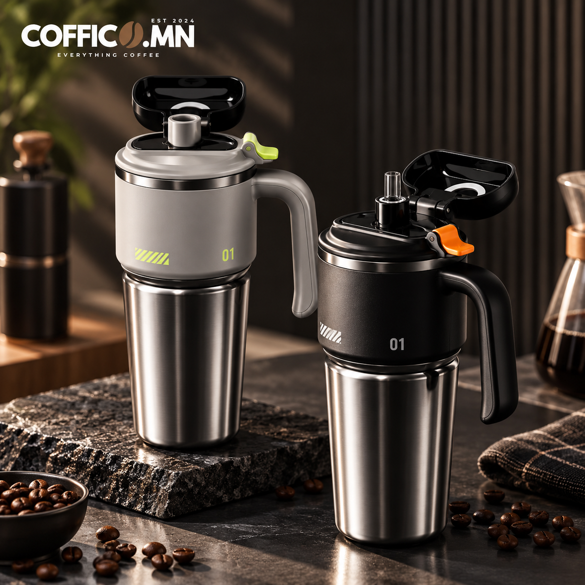 COFFICO® 1000ml TRAVEL TUMBLER